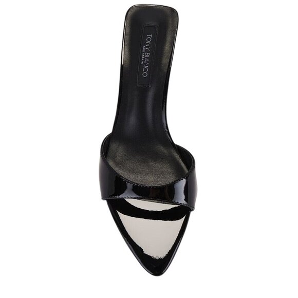 Tony Bianco Fiesta Low Heels in Black Patent 6 New with box Womens Sandals - Picture 4 of 15